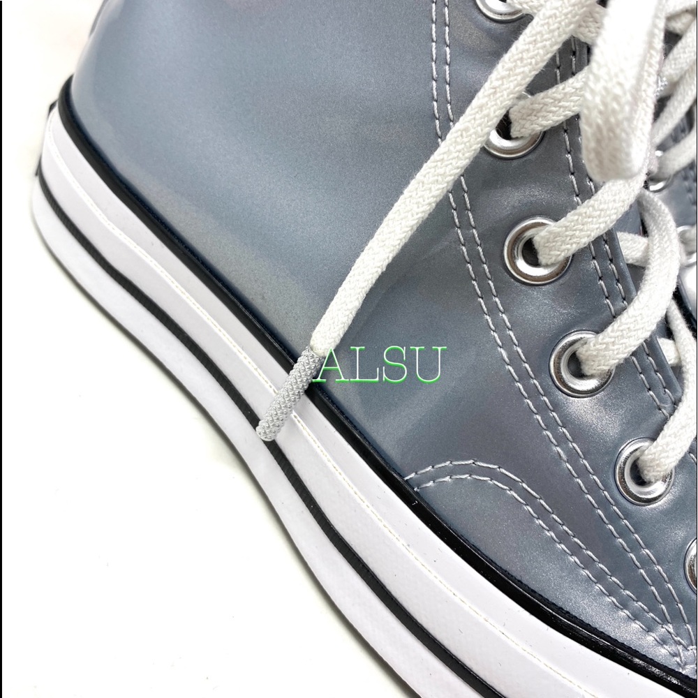 Converse Chuck 70 High Grey Silver Women Sneakers 568796C - Picture 6 of 8